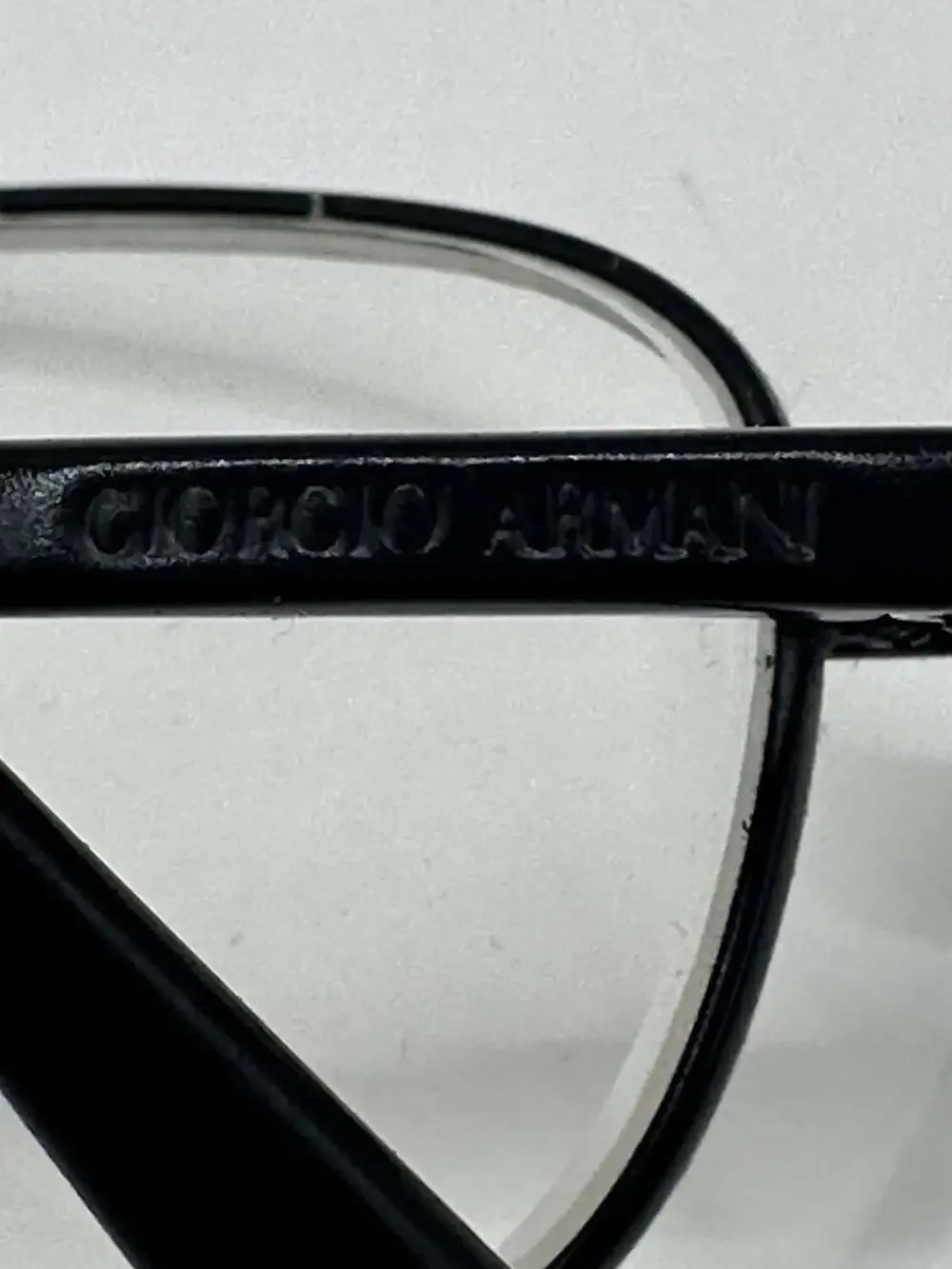Giorgio Armani Eyeglasses 283 706 Black Rectangular Metal Frames 50-19 135